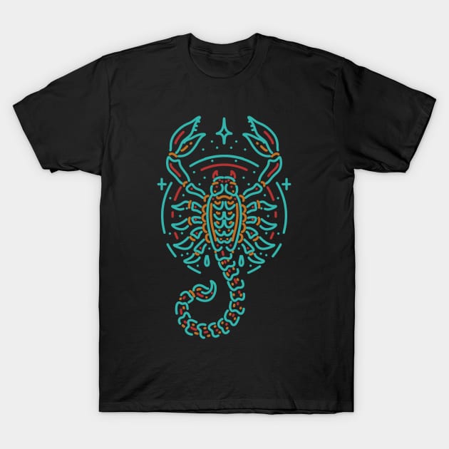 scorpion line art T-Shirt by donipacoceng